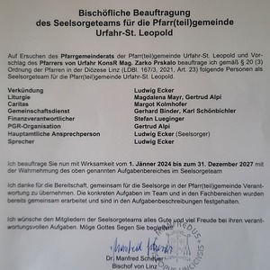das bischöfliche Dektret